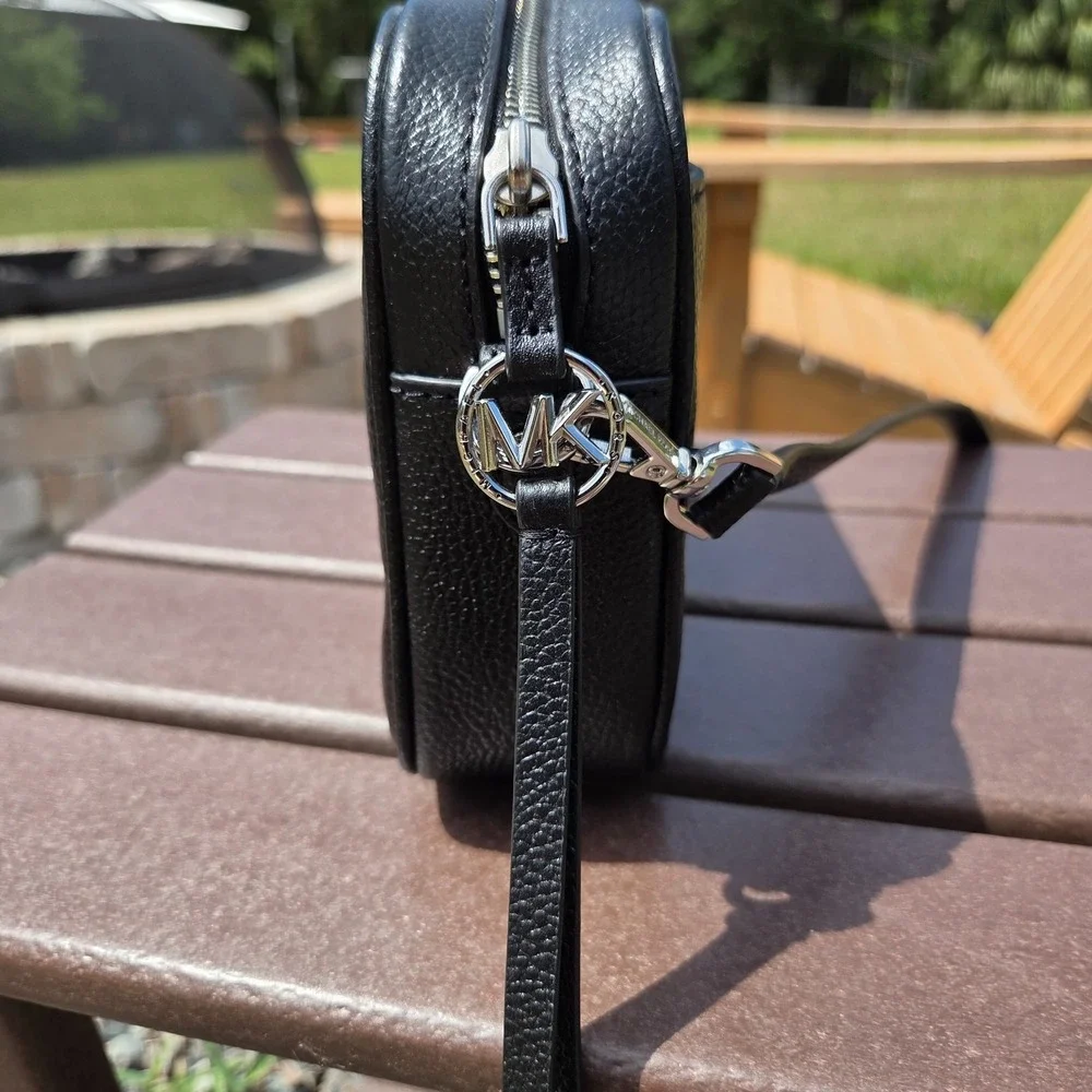 MICHAEL KORS Jet Set Charm East West leather small camera crossbody bag - BLACK - Picture 6 of 14